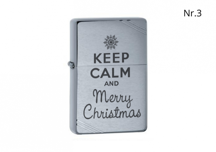 Zippo šķiltavas "Keep calm Merry Christmas"