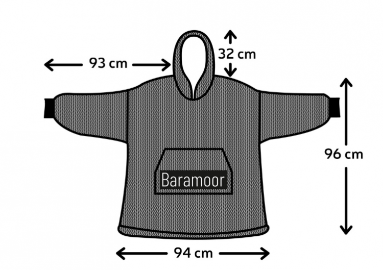 BARAMOOR džemperis - pleds "Black"