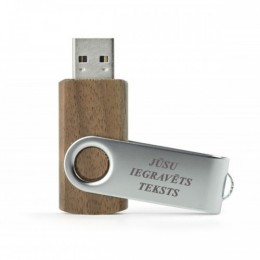 Koka USB atmiņas karte ar gravējumu pēc Jūsu izvēles (8 GB)
