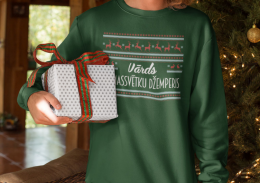 Ziemassvētku džemperis ar Jūsu izvēlētu vārdu