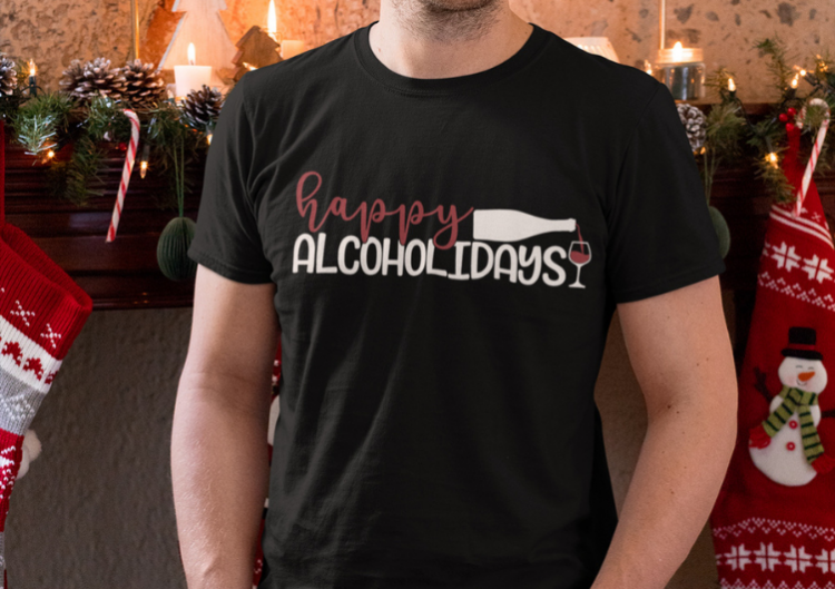 T-krekls "Happy alcoholidays"
