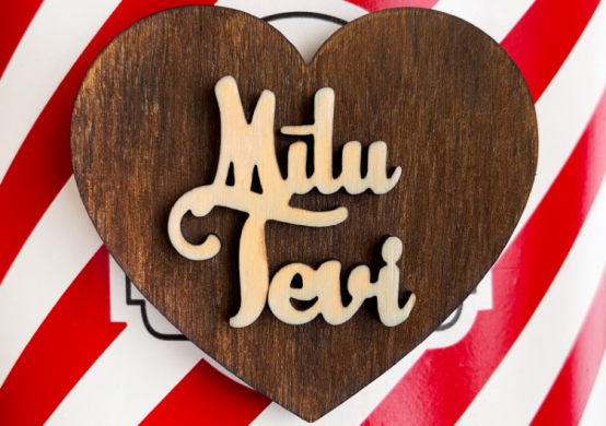 3D sirds formas magnēts "Mīlu Tevi"