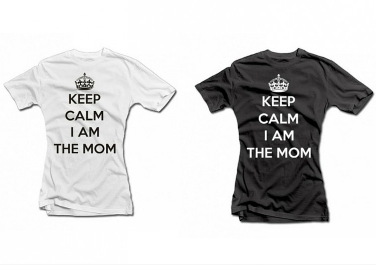 Sieviešu T-krekls "Keep calm I am the mom"