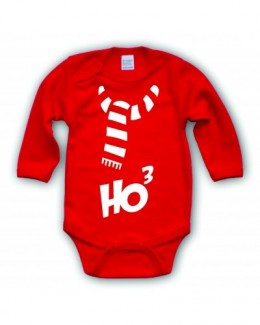 Sarkans zīdaiņu bodijs "Ho Ho Ho"