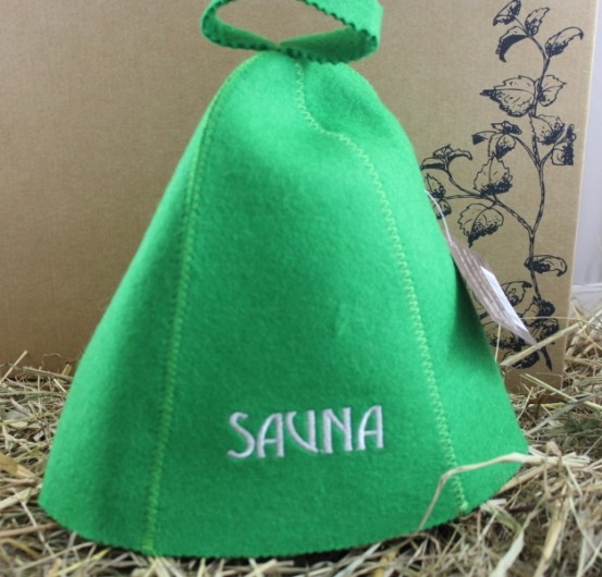 Zaļa cepure "SAUNA"