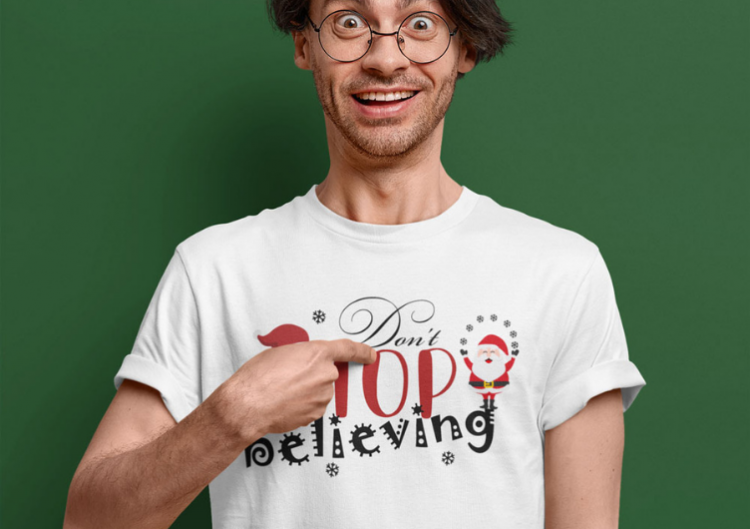 T-krekls "Don't stop believing"