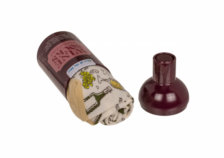 Sarkanvīna un baltvīna zeķes, 2 pāri