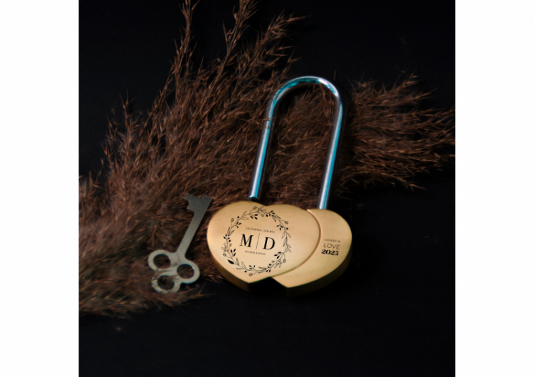 Personalizētas kāzu slēdzenes