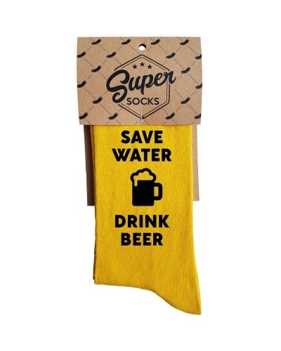 Zeķes "Save water - drink beer"