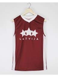 Basketbola krekls Latvija (personalizēts) S-XXXL