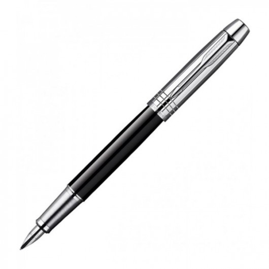 PARKER pildspalva "IM PREMIUM Black Chrome" ar Jūsu izvēlētu gravētu tekstu