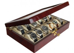Koka kaste pulksteņu kolekcionēšanai 260