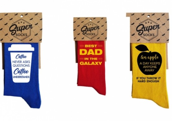 Krāsainās vīriešu zeķes "Super socks"