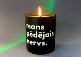 Sojas vaska svece "mans pēdējais nervs"