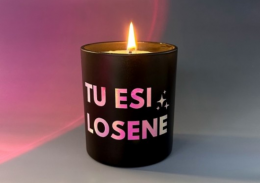 Sojas vaska svece "TU ESI LOSENE"