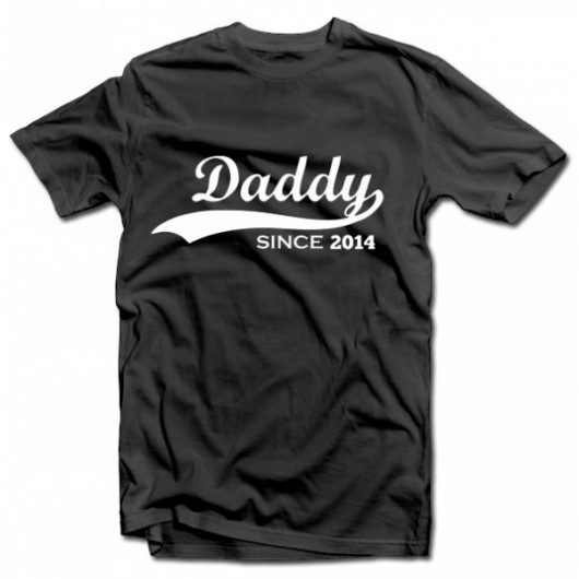 T-krekls "Daddy since" ar datumu pēc Jūsu izvēles