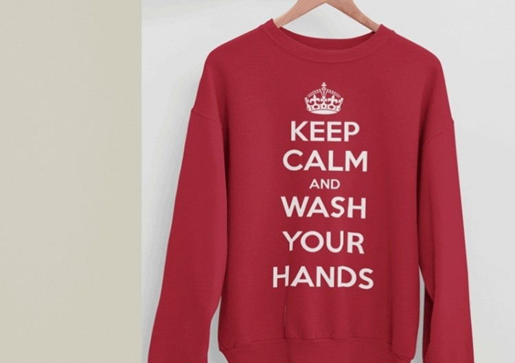 Džemperis "Keep Calm and Wash Your Hands"