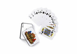 Metāla kastīte kāršu kavai "Poker King"