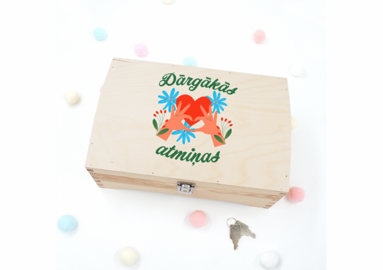 Koka kastīte "Dārgākās atmiņas"