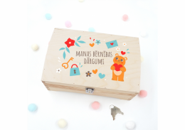 Koka kastīte "Manas bērnības dārgumi"