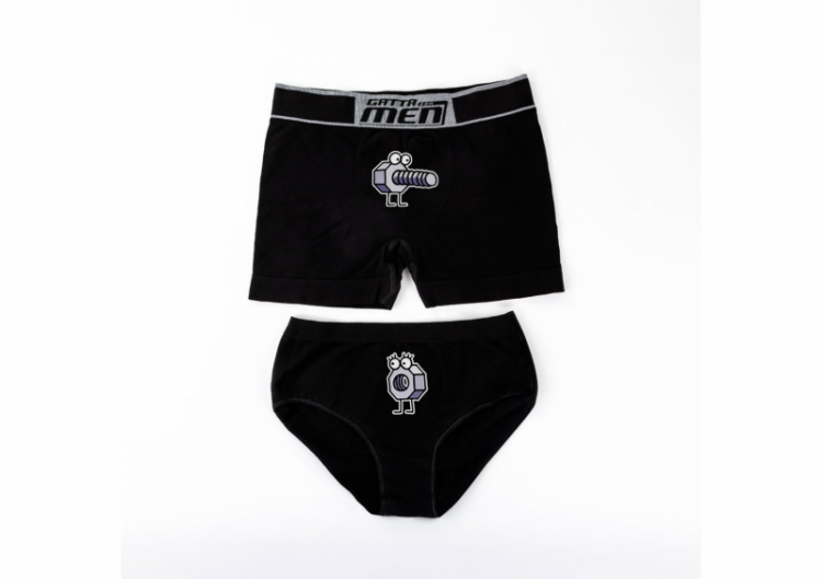 Pāra apakšveļas komplekts "Nerātnās skrūvītes"