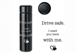 Termoss ar termometru "Drive safe" (500ml)