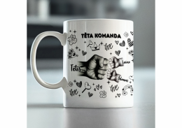 Krūze "Tēta komanda" ar izvēlētiem bērnu vārdiem