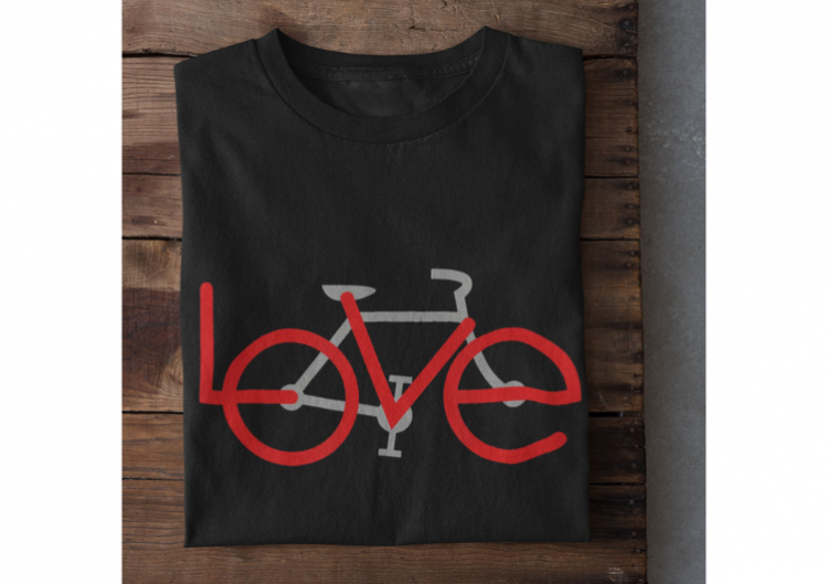 Sieviešu t-krekls "Love bike"
