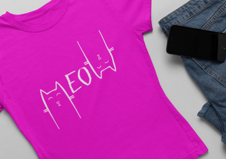 Sieviešu t-krekls "MEOW"