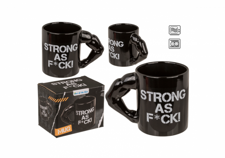 Krūze "Strong as F*CK"