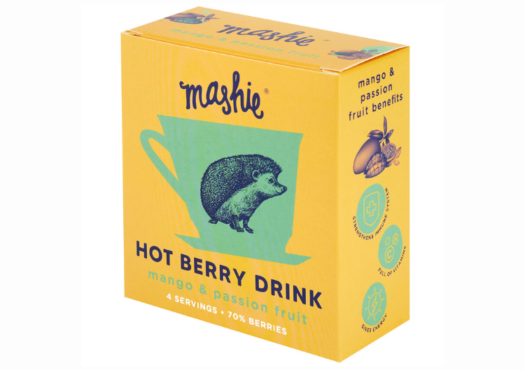 Ogu biezeņa tēja "MASHIE" ar mango un marakujas augļiem, (4gb x 40ml)