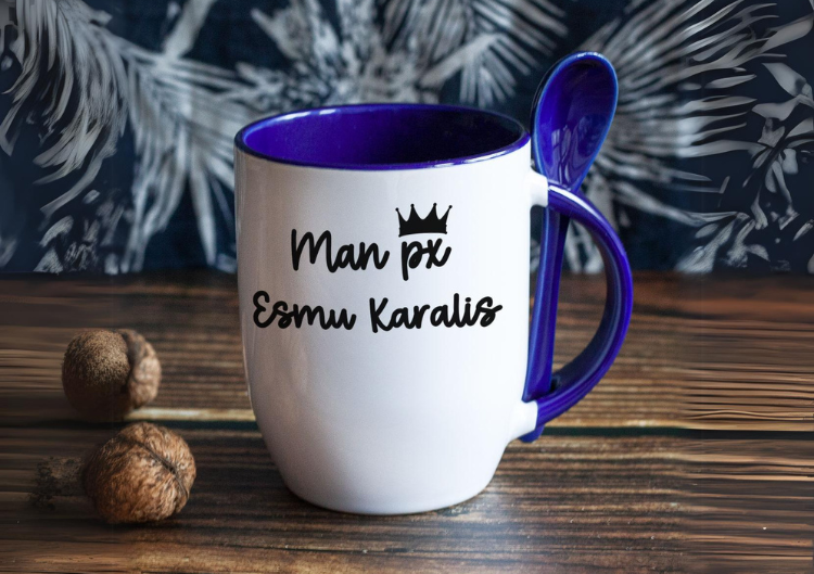 Krūze ar karoti "Es esmu karalis"