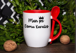 Krūze ar karoti "Es esmu karalis"