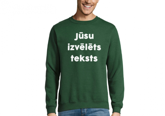 Džemperis ar uzrakstu pēc Jūsu izvēles (bez kapuces)