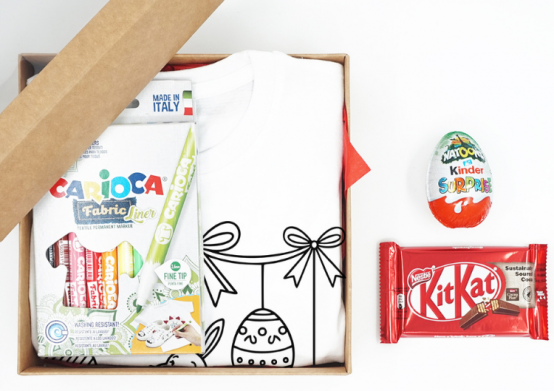 Bērnu dāvanu komplekts "Krāsainas Lieldienas"