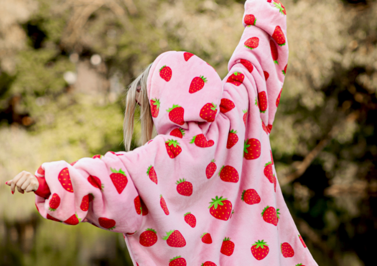 BARAMOOR džemperis - pleds "Strawberry"