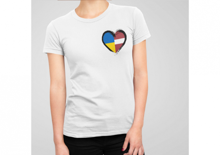 Sieviešu t-krekls "Divas valstis - viena sirds" 