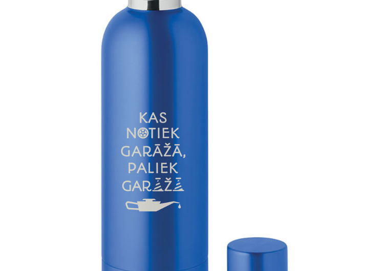 Metāla termopudele "Paliek garāža" (500ml)