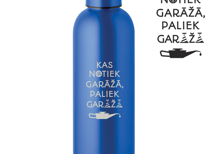 Metāla termopudele "Paliek garāža" (500ml)