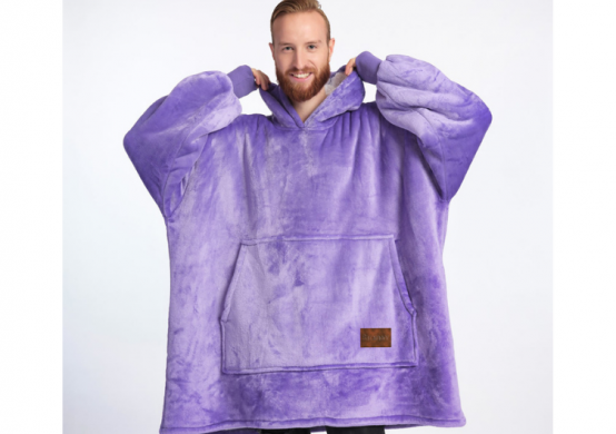 BARAMOOR džemperis - pleds "Purple"