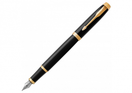 PARKER tintes pildspalva "IM Core Black GT" (ar iespēju gravēt par papildus samaksu)