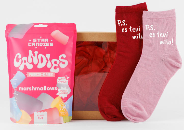 Dāvanu komplekts sievietei "P.S. Es tevi mīlu!"