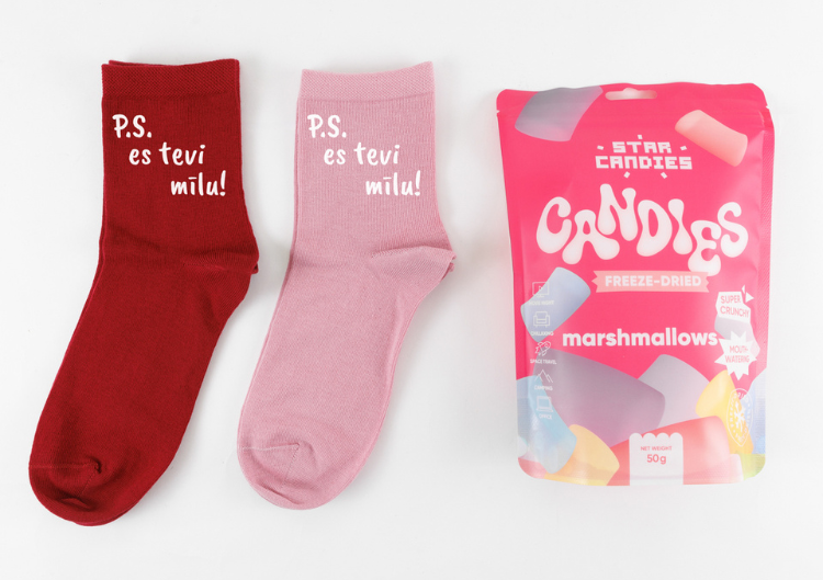 Dāvanu komplekts sievietei "P.S. Es tevi mīlu!"