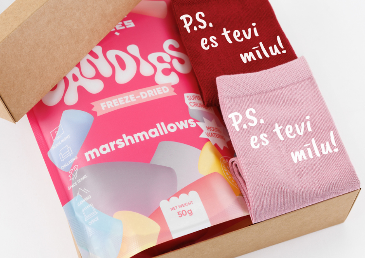 Dāvanu komplekts sievietei "P.S. Es tevi mīlu!"