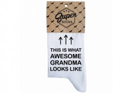 Sieviešu zeķes „Awesome grandma“