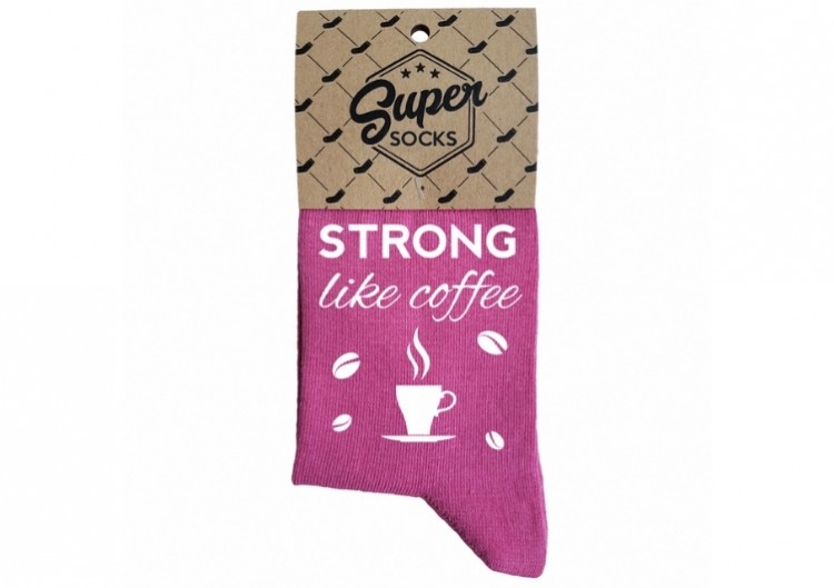 Sieviešu zeķes „Strong like coffee“
