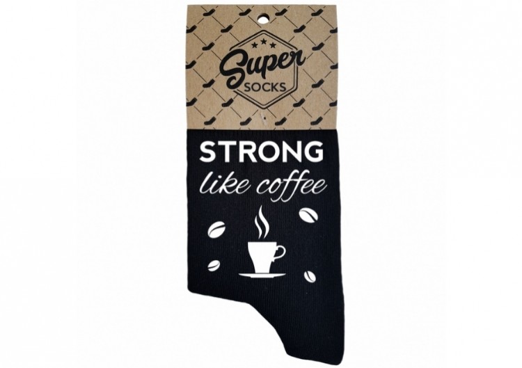 Sieviešu zeķes „Strong like coffee“