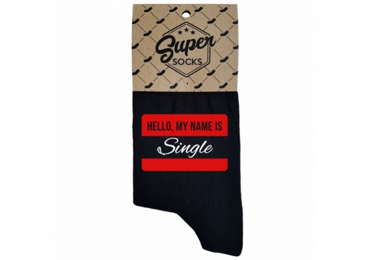 Sieviešu zeķes„Hello, my name is Single“