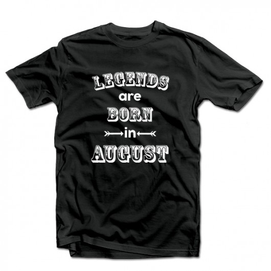 T-krekls "Legends are born" ar Jūsu izvēlētu mēnesi