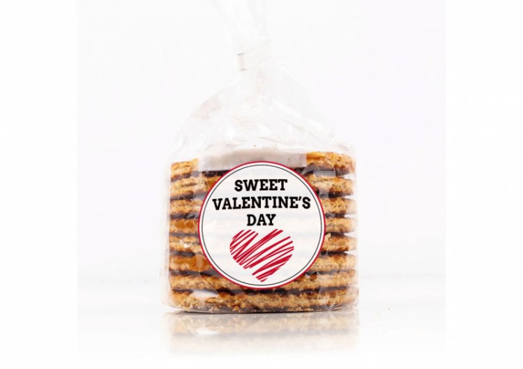 Holandes vafeles ar karameļu pildījumu "Saldu Valentīndienu", 250g